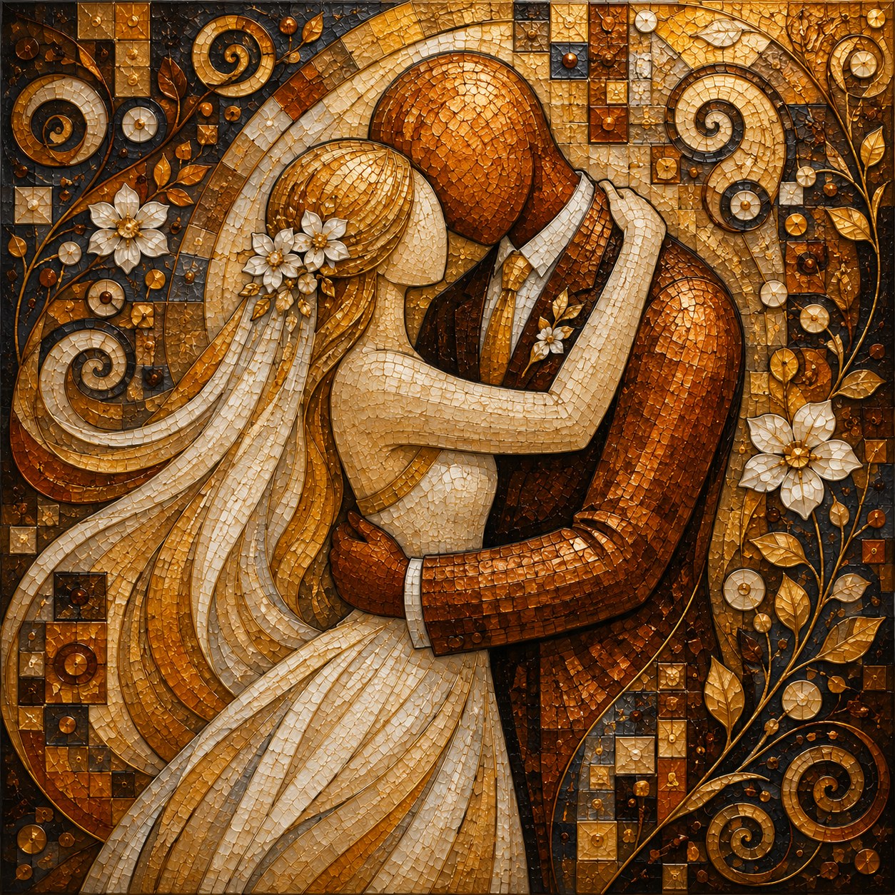 The Wedding, Mosaic by Chromora Studio