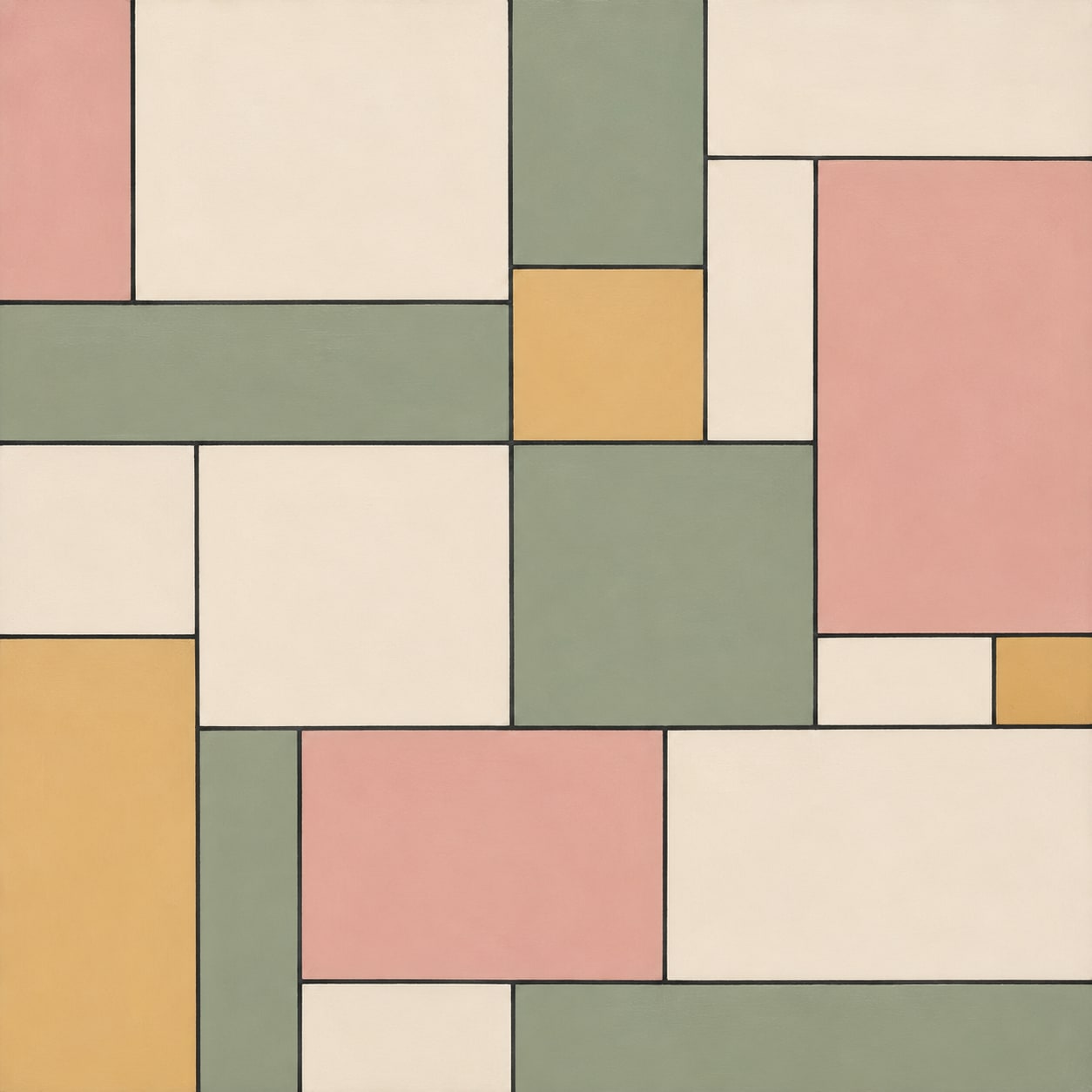 Muted Mondrian by Chromora Studio