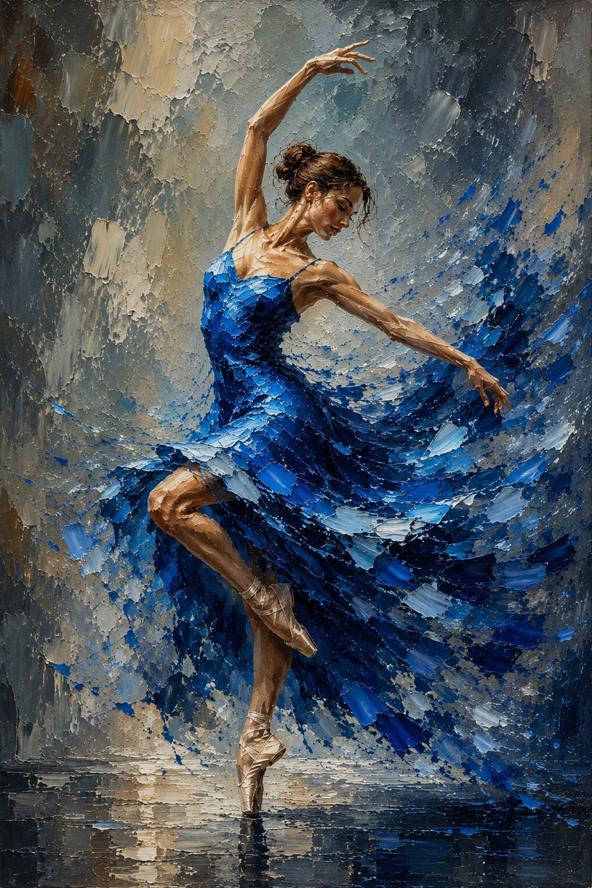 Blue Pirouette by Chromora Studio