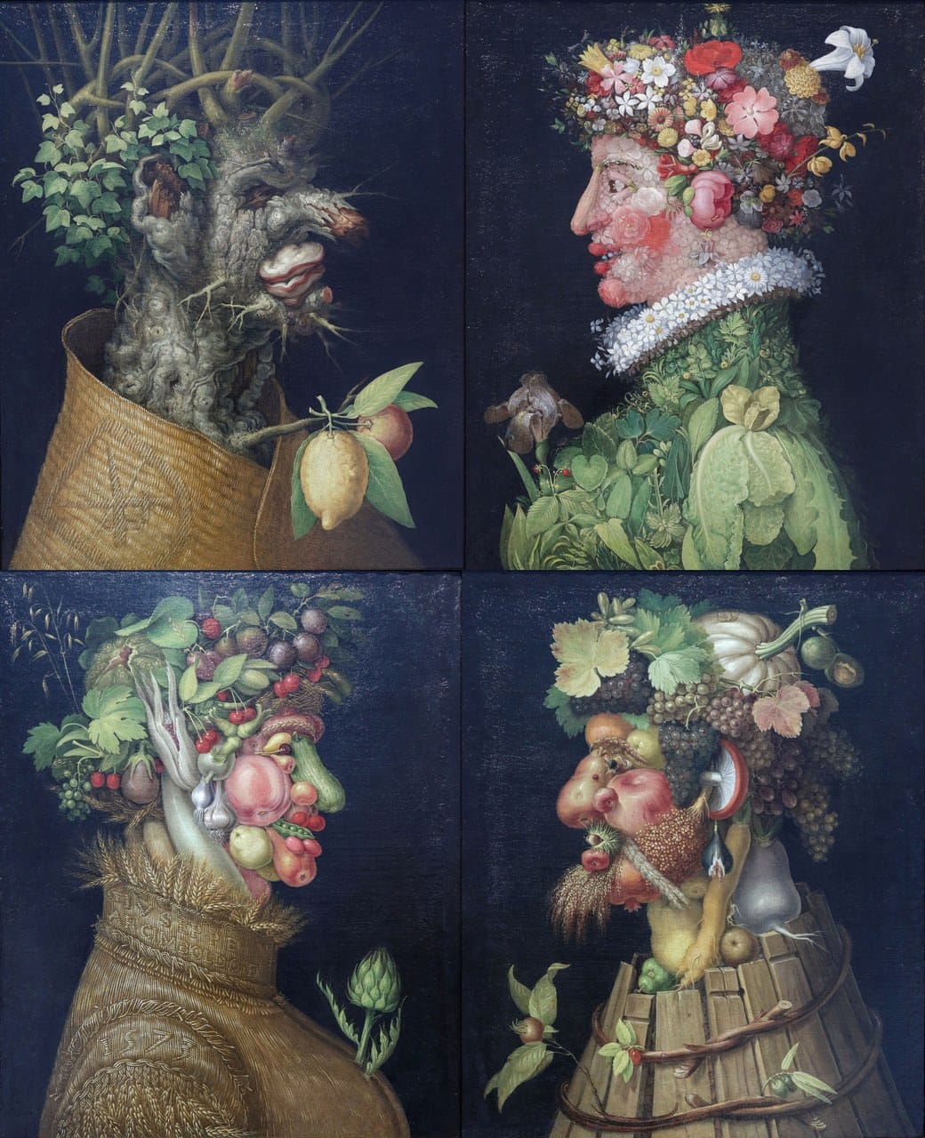 Winter by Giuseppe Arcimboldo