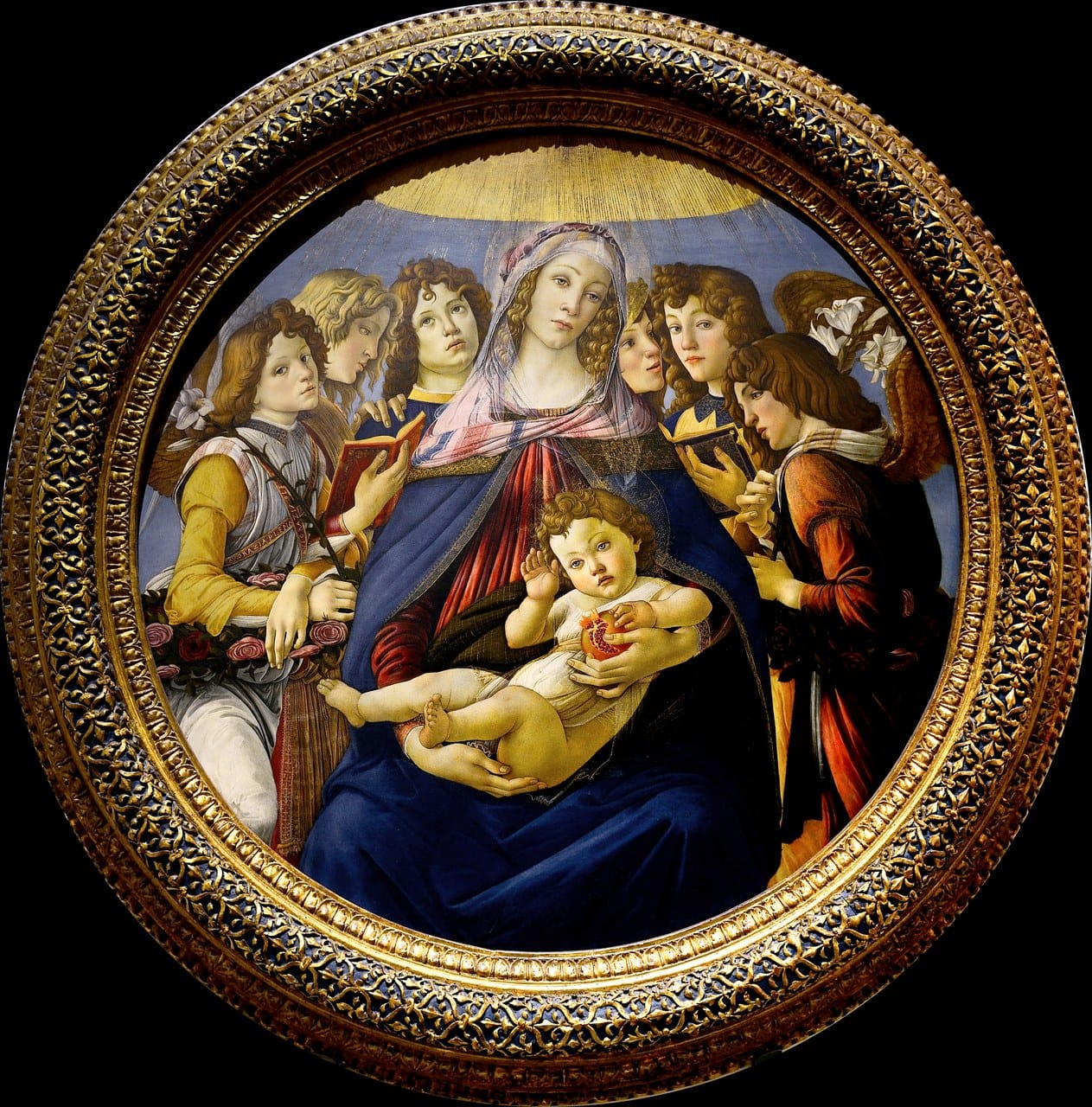 Madonna of the Pomegranate by Sandro Botticelli