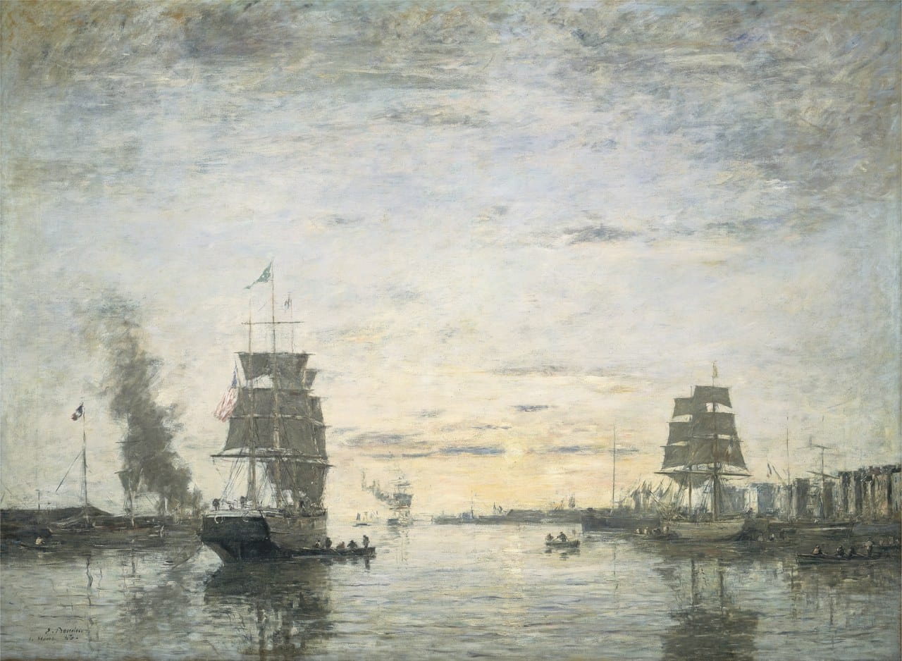 The Port of Le Havre by Eugène Boudin