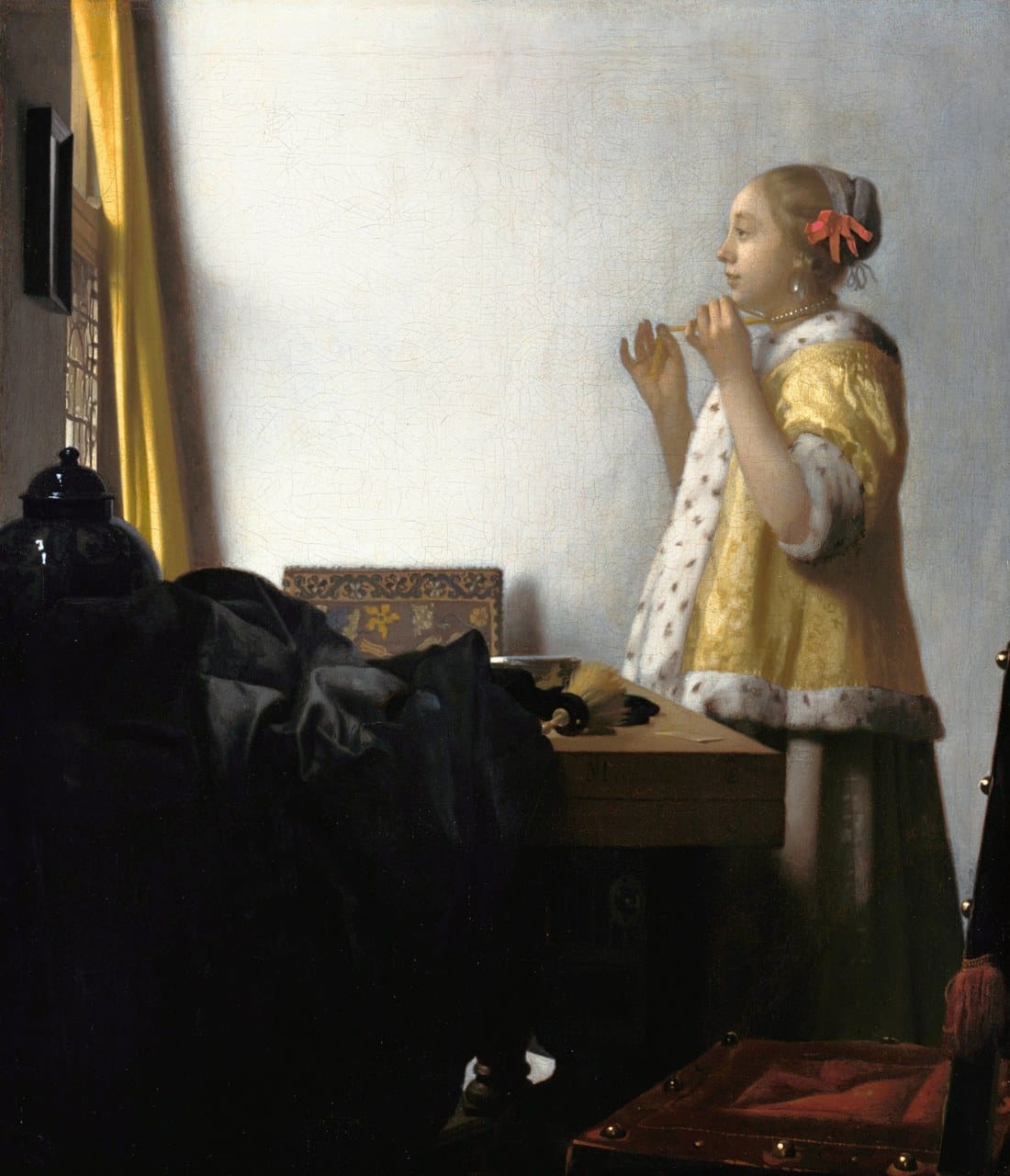 Woman with a Pearl by Camille Corot