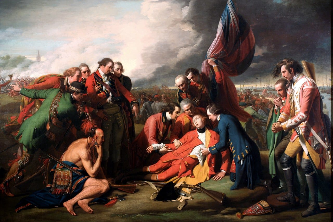 Featured painting by Benjamin West