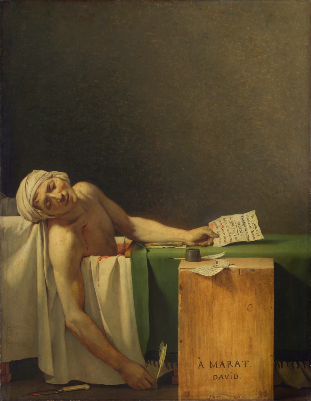 Featured painting by Jacques-Louis David