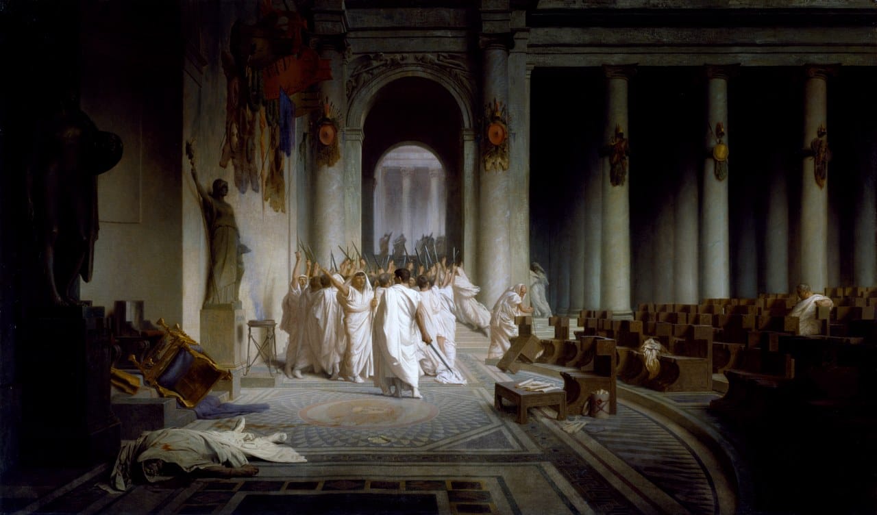 The Death of Caesar by Jean-Léon Gérôme