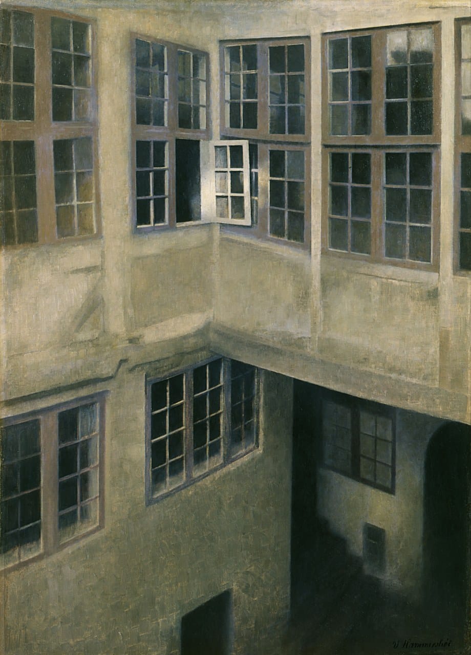 Featured painting by Vilhelm Hammershøi