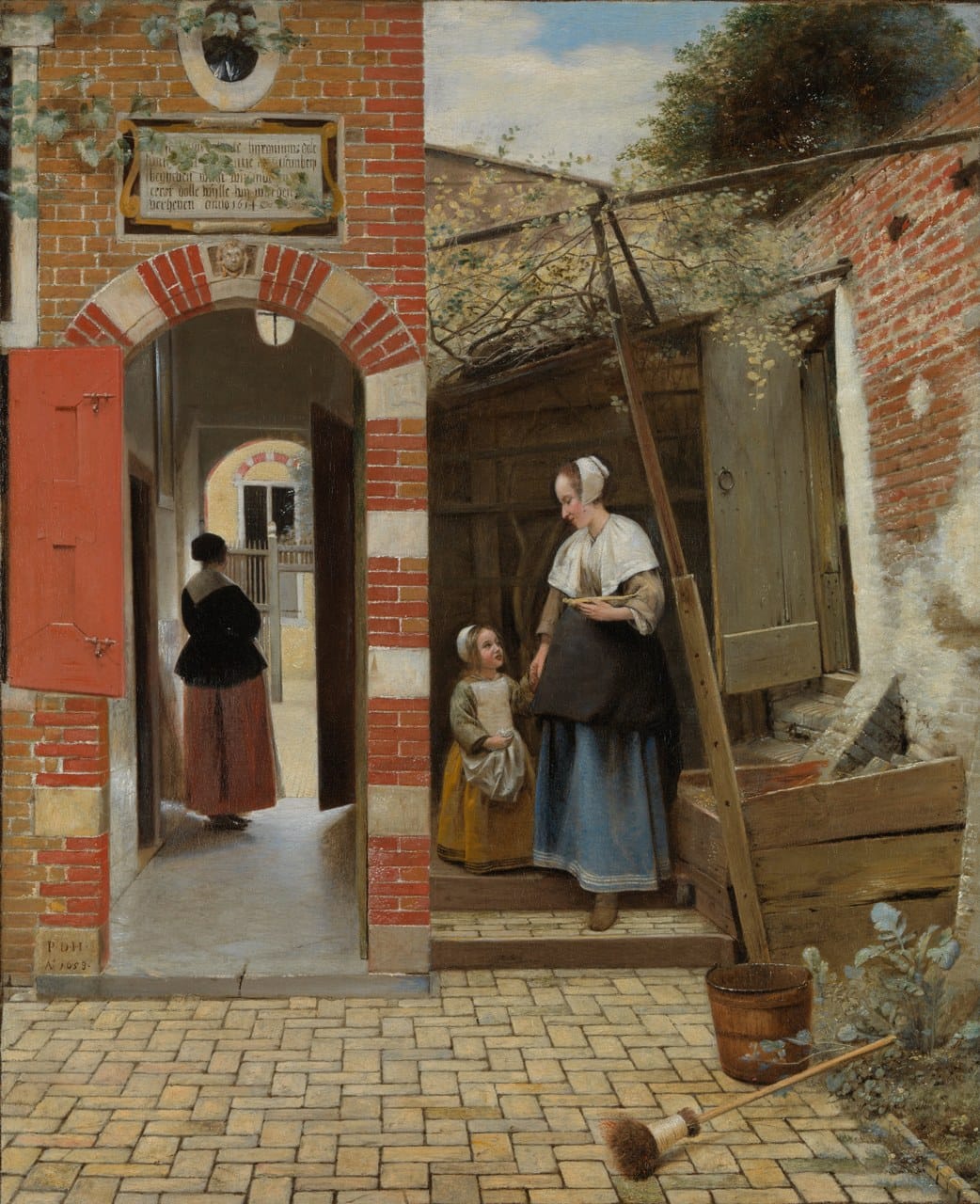 Featured painting by Pieter de Hooch