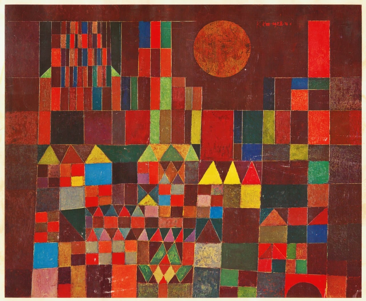 Castle and Sun by Paul Klee