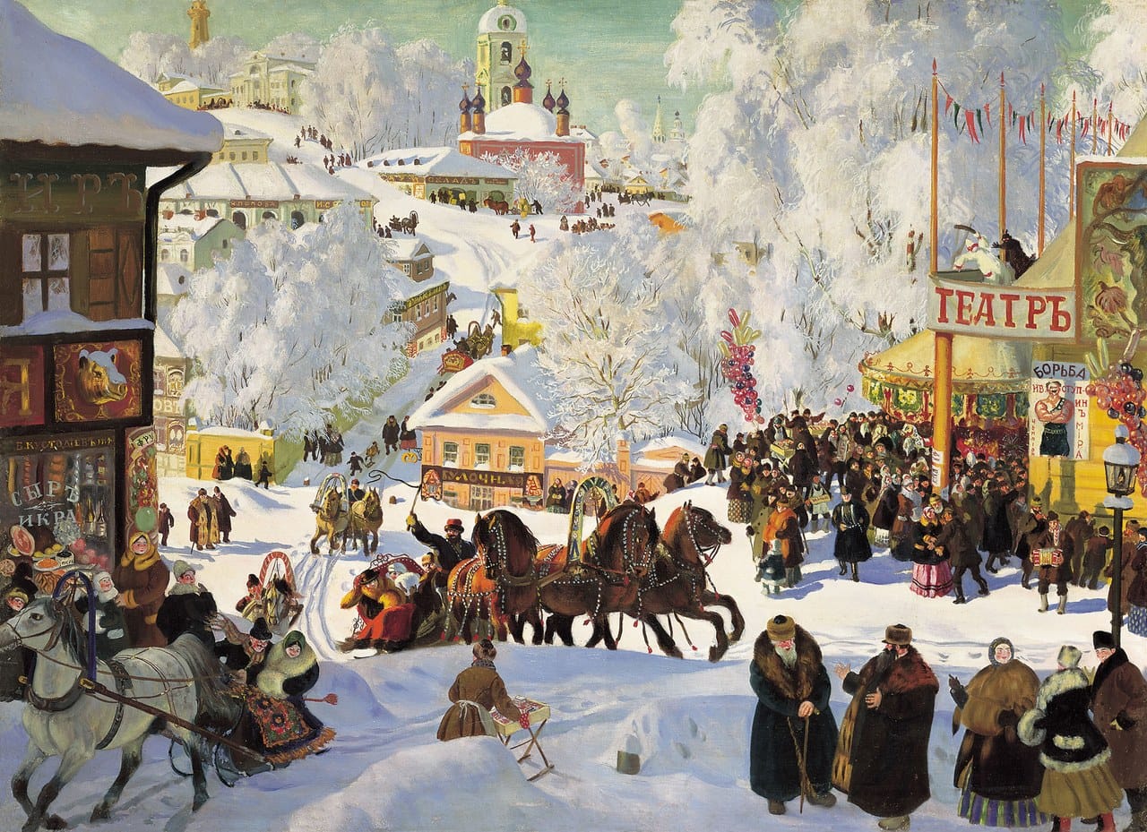 Maslenitsa (Shrovetide) by Boris Kustodiev