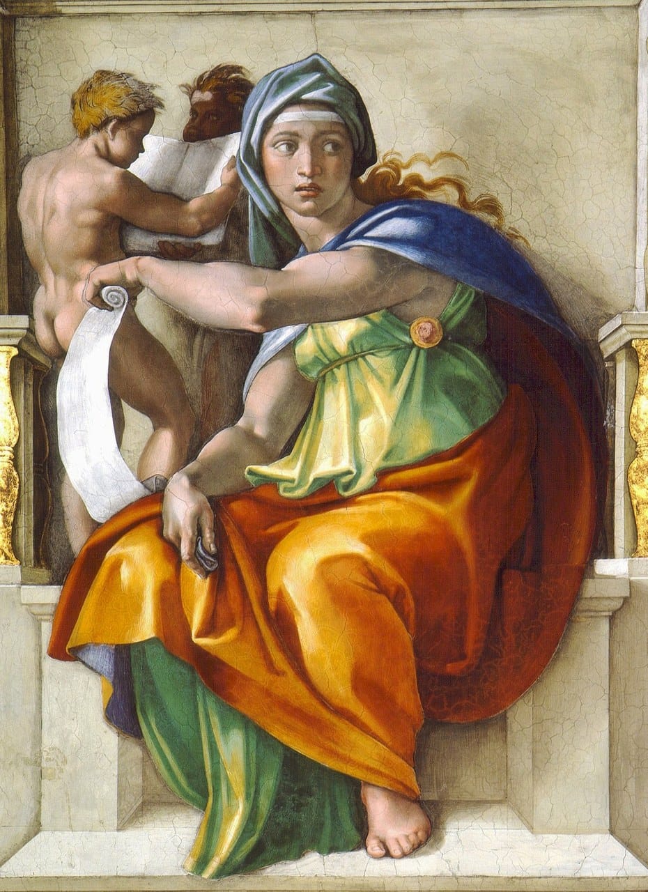 The Delphic Sibyl by Michelangelo