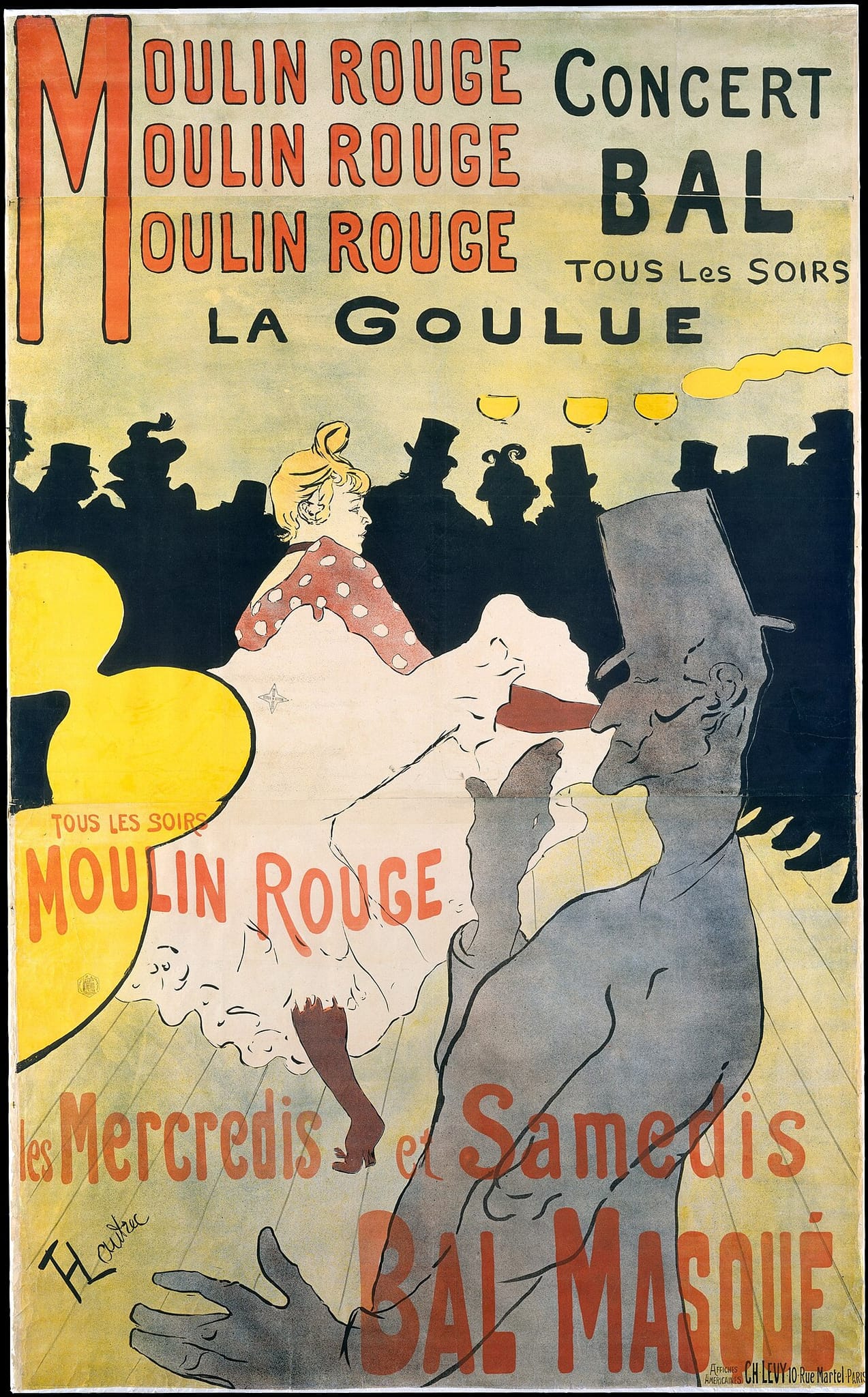 Moulin Rouge: La Goulue by Henri de Toulouse-Lautrec