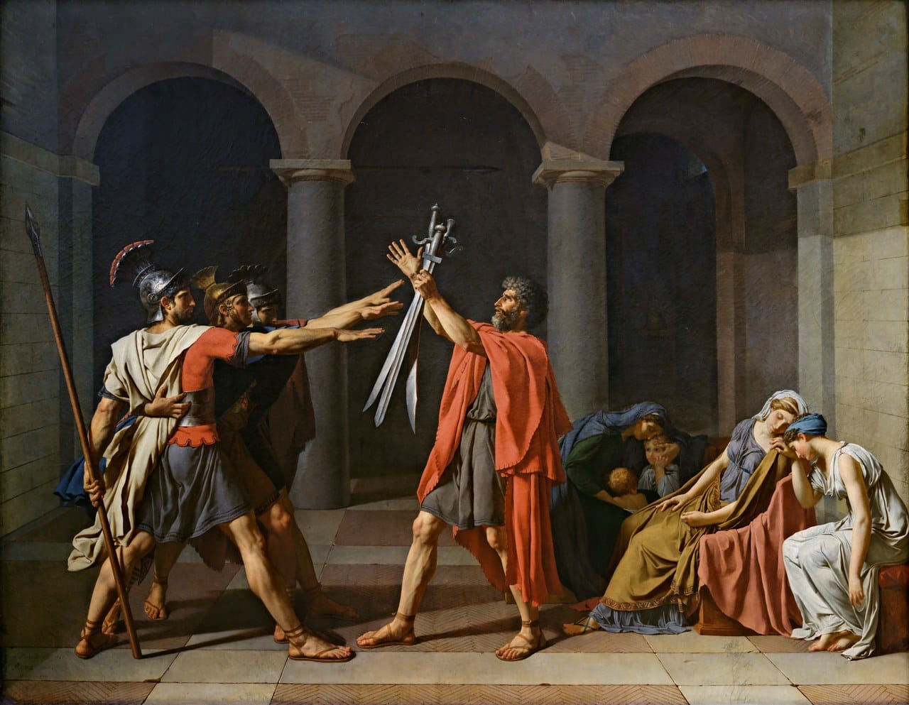 Oath of the Horatii by Jacques-Louis David