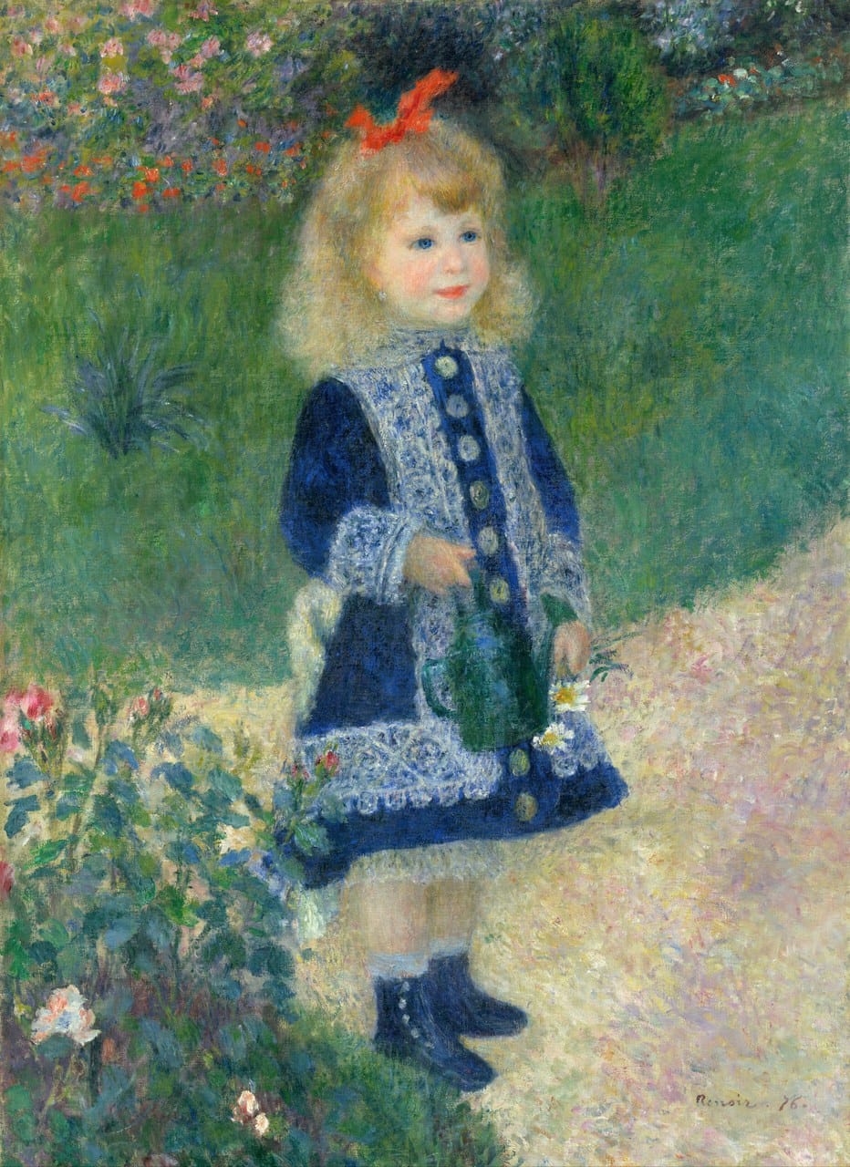 A Girl with a Watering Can by Pierre-Auguste Renoir