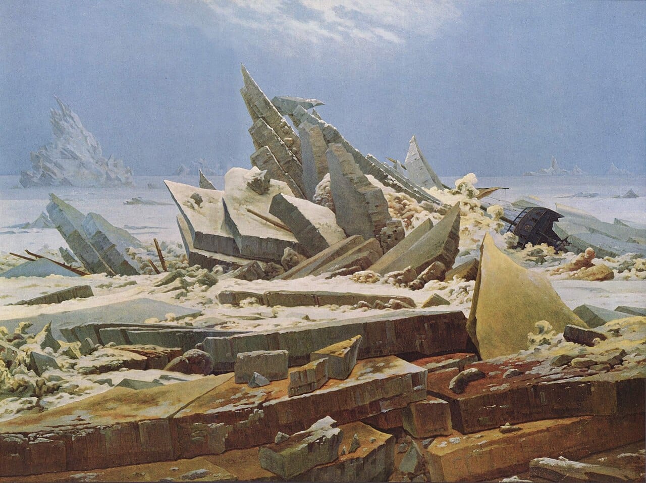 The Sea of Ice by Caspar David Friedrich