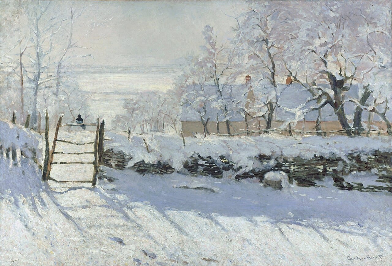 The Magpie by Claude Monet